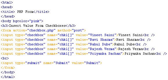 form to insert mysql data