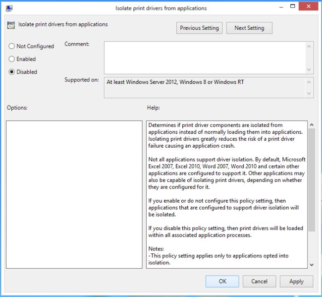 How To Disable Application Isolation In Windows 8