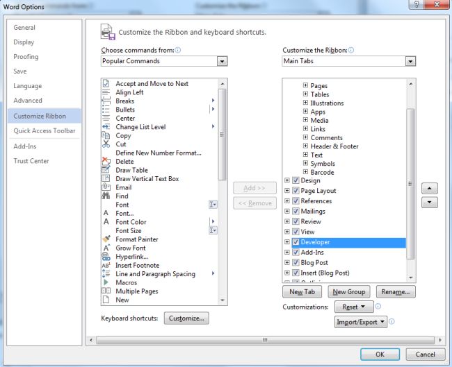 Inserting A Checkbox In Ms Word 2010