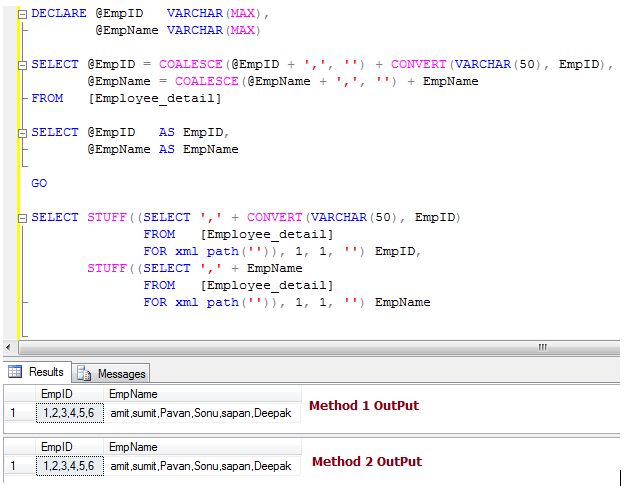 Sql Server Different Approaches To Create Comma Separated List Www 