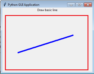 Draw A Basic Line In Python Gui Application