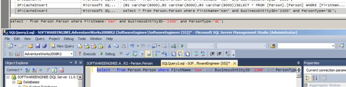 SQL plan from the Cache