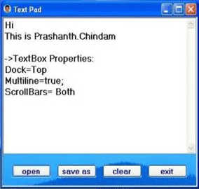 TextPad Application in C#