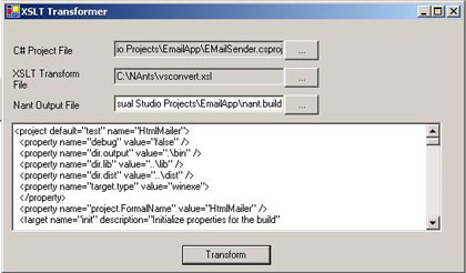 xsl transform tool