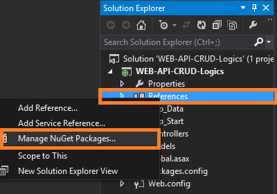 Implement ASP NET WEB API CRUD Logic Using Entity Framework Without