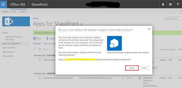 Build And Deploy The Client Side Web Part Spfx In Sharepoint Online