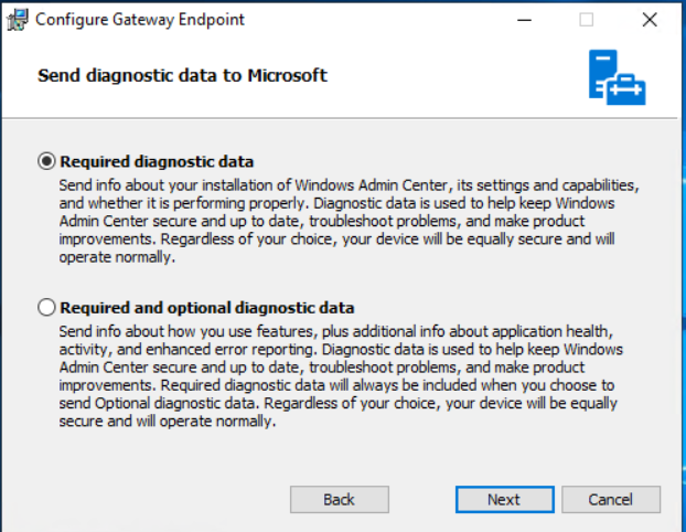 Configuring Windows Admin Center Wac