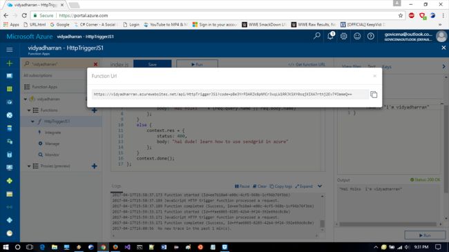 Create A Function App In Azure Portal