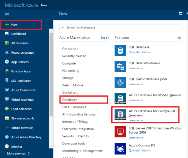 Creating An Azure Database For Postgresql Server