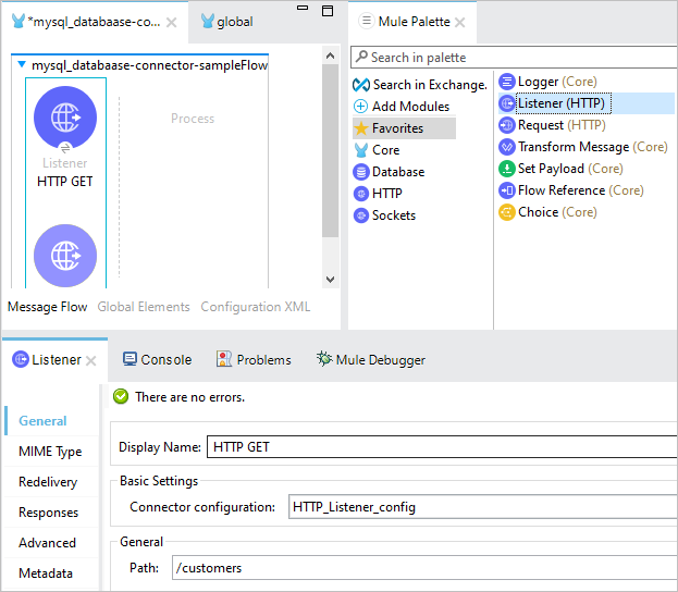 Fetch Mysql Data Using Database Connector In Mulesoft