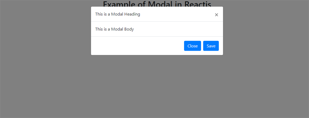 Create A Modal Popup Using Reactjs