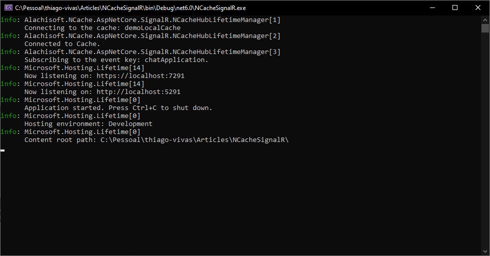 Signalr In Net Using Ncache As Backplane