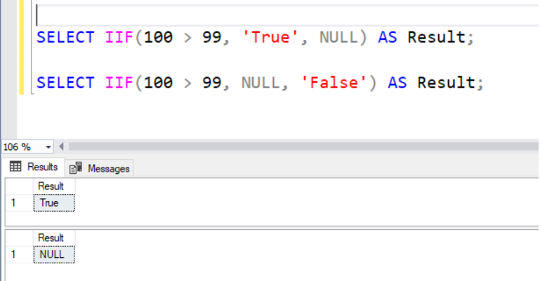 SQL Server IIF Logical Function With Example