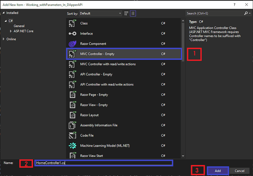 Working With Parameters In Dapper Orm