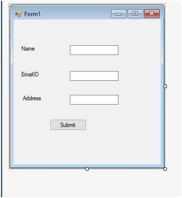 Insert Data Into The Database In Windows Form Using C#