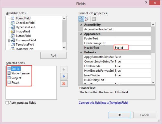 RowDataBound in GridView in ASP.NET