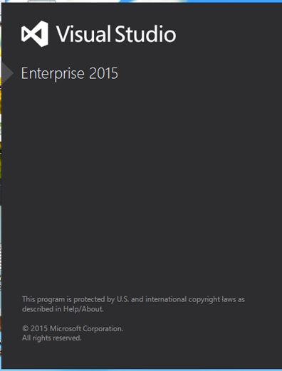 Now launch Visual Studio Enterprise 2015