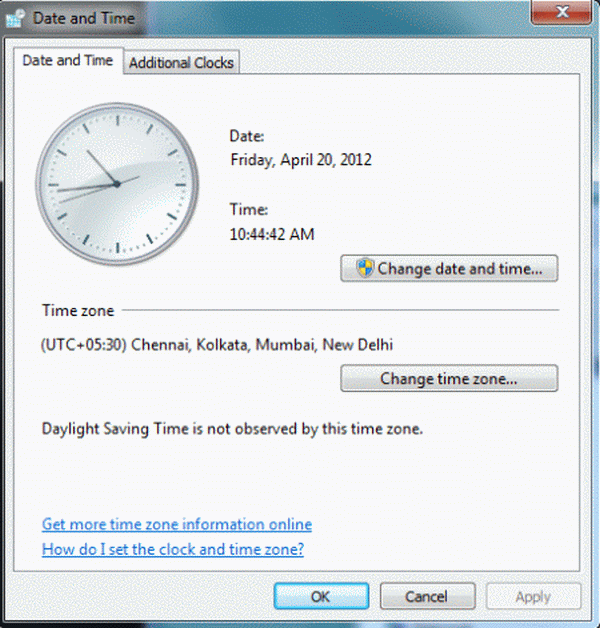 Multi-Time Zone Clock in Windows 8