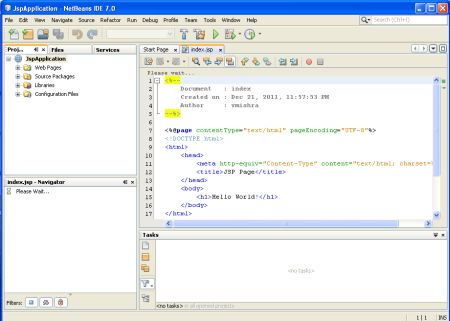 JSP Application with NetBeans IDE