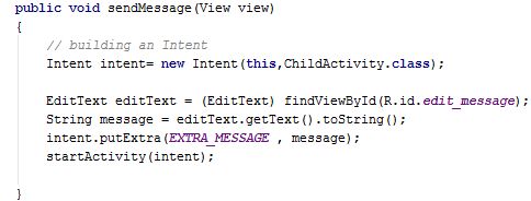 android studio intent example