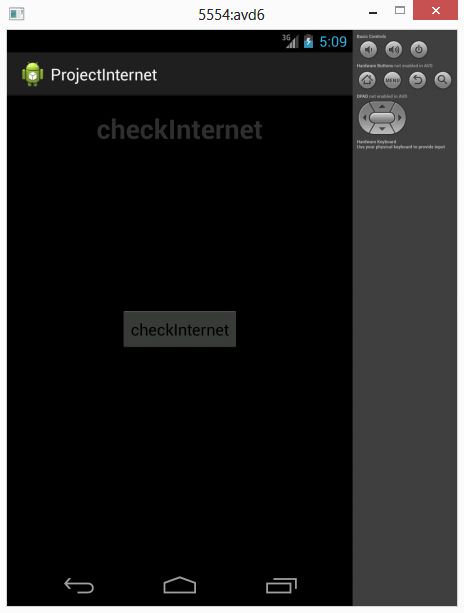 Check Internet Connectivity in Android