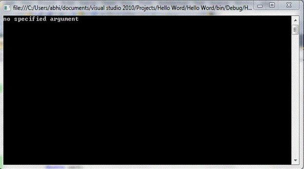 Alias Statement and Command Line Argument in C#