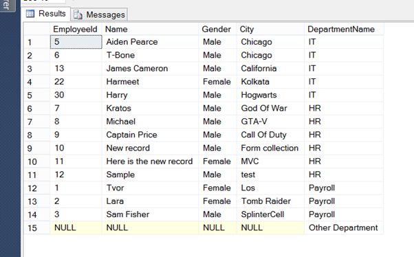 Joins in SQL Server