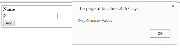 textbox validation validations numeric