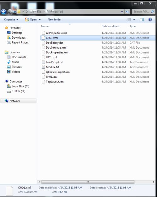 Creation Of PRJ Folder In QlikView Application