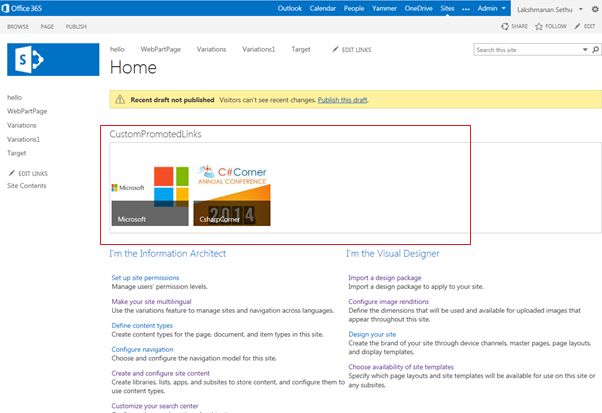 Promoted Links App in SharePoint 2013 Online