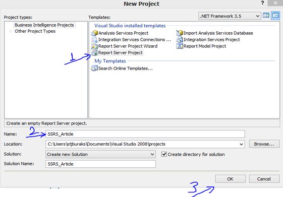 Procedure to Create a New SSRS Report