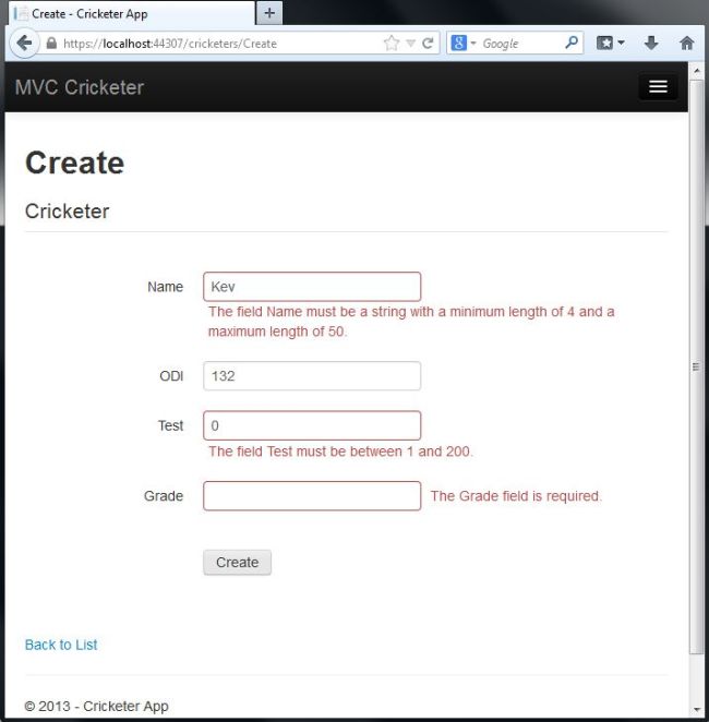 Working Process Of Validations In MVC5