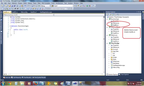 Create and Implement 3-Tier Architecture in ASP.Net