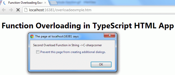 TypeScript Function Overloading