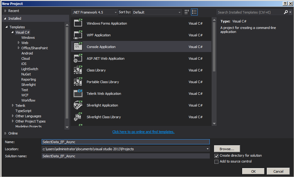 Select Data Using Entity Framework Async Call