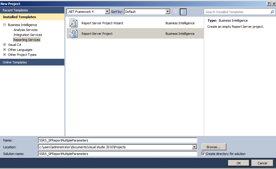 SSRS Report Using Stored Procedure With Multiple Parameters