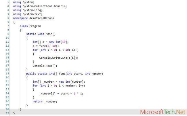 Understanding Yield Return in C#