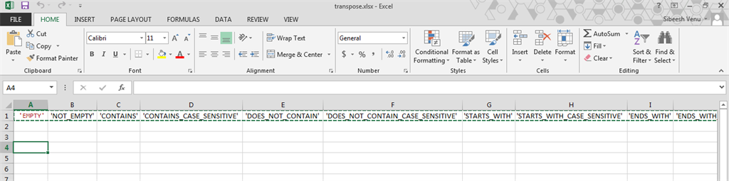 Transpose Row Values To Column In Excel 8781