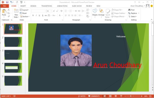 Create Theme in PowerPoint 2013