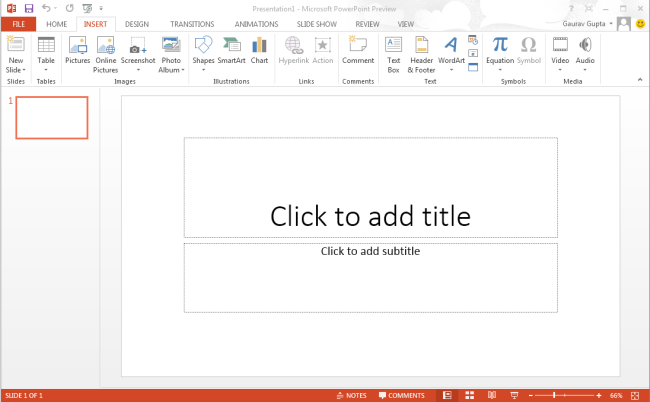 Live Layout in PowerPoint 2013