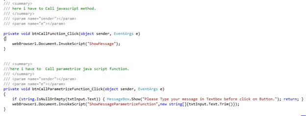 Use JavaScript Function in C# Windows Application