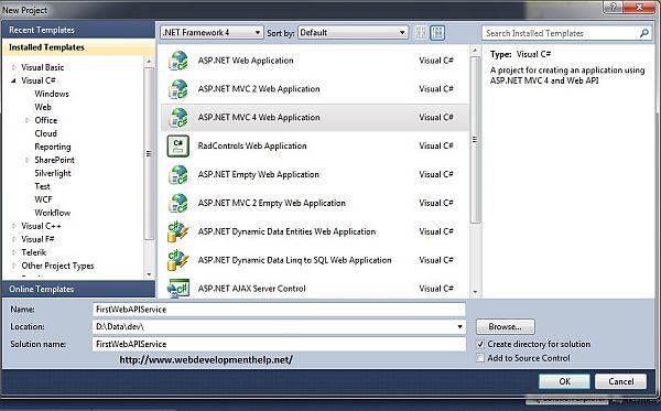 3 Simple Steps to Create Your First ASP.Net Web API Service