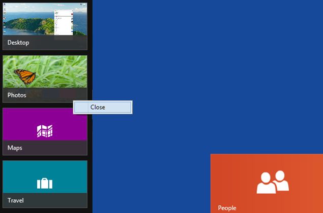 Completely Close Metro Apps In Windows 8