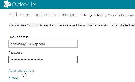 how to manage two email accounts in outlook