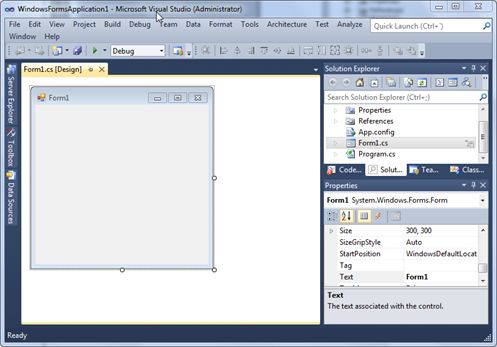 Create a Windows Forms app with C# - Visual Studio (Windows)