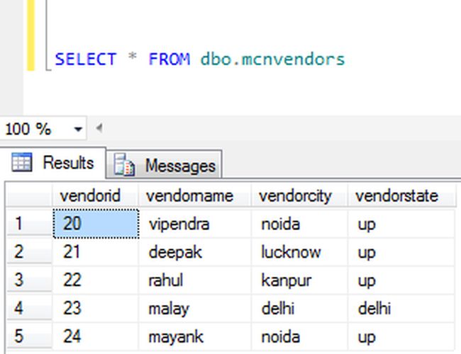 How to Fetch Record Using Cursor in SQL Server 2012