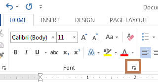 how to change default font size in word 2013