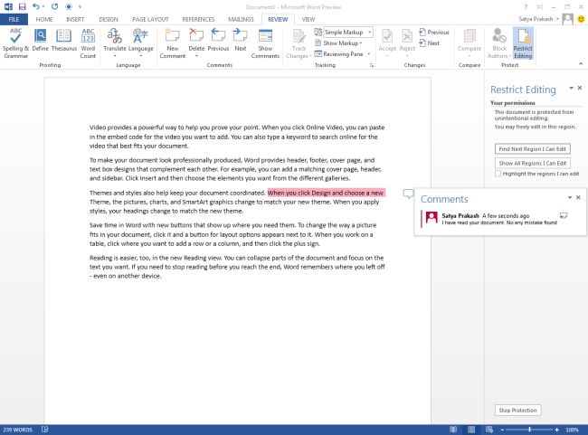 restrict-editing-but-allow-comments-for-proofreading-in-word-2013