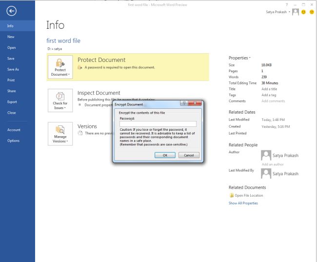 set-and-remove-password-in-word-2013-documents