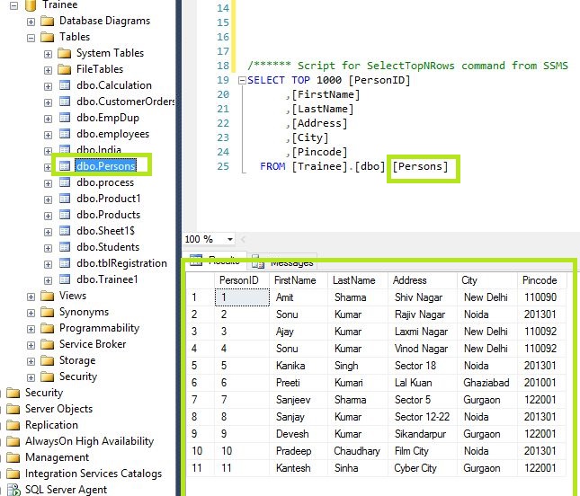 Importing Sql Server Table In Excel File 7410